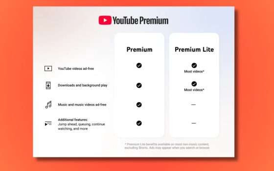 YouTube Premium Lite: download offline e riproduzione in background