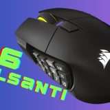 16 pulsanti programmabili e 33K DPI: Corsair SCIMITAR ELITE WIRELESS SE