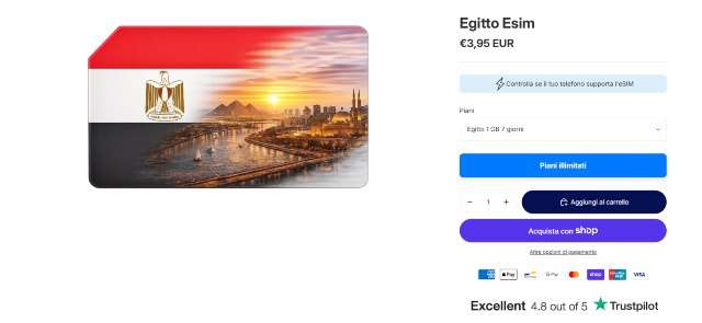 Egitto eSIM