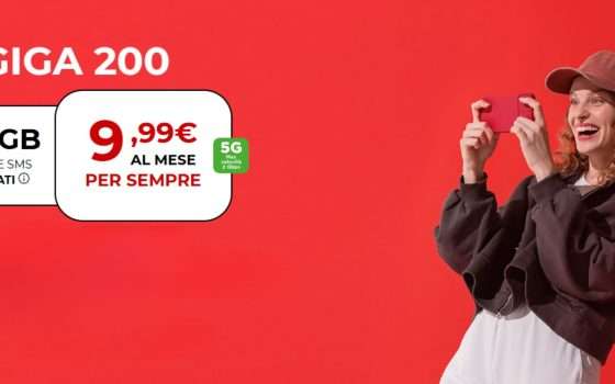 Iliad Giga 200: a soli 9,99 euro al mese navighi in 5G con un prezzo bloccato per sempre