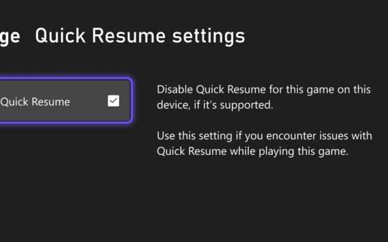 Xbox Series X|S: Quick Resume si può disattivare, finalmente