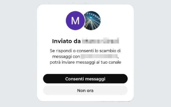 YouTube Messaggi diretti