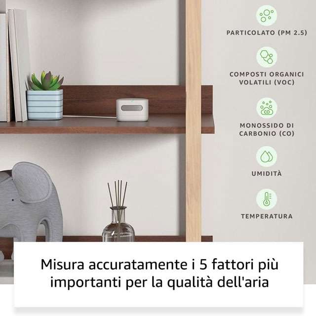 Il dispositivo Amazon Smart Air Quality Monitor per la casa