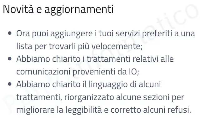 Le novità dell'app IO: c'è anche la possibilità di inserire i servizi preferiti in un elenco