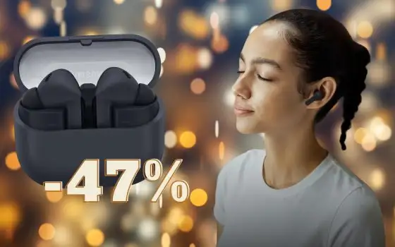 Audio meraviglioso per musica e chiamate con le Samsung Galaxy Buds3 FE al 47%