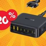 Caricatore USB da 120W con 6 porte: ricarica di tutto da un unico posto