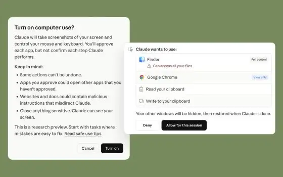 Claude Code e Cowork ora possono usare il Mac in autonomia