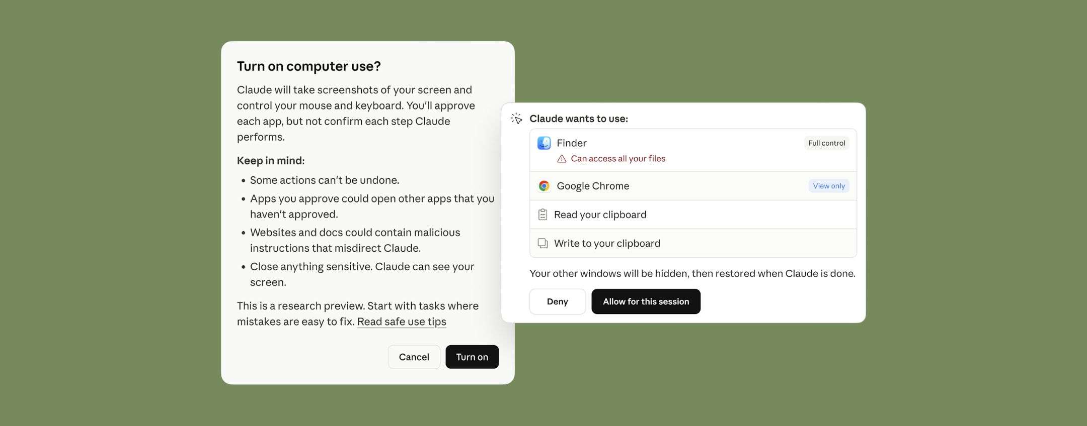 Claude pu� aprire file, navigare e usare app sul Mac