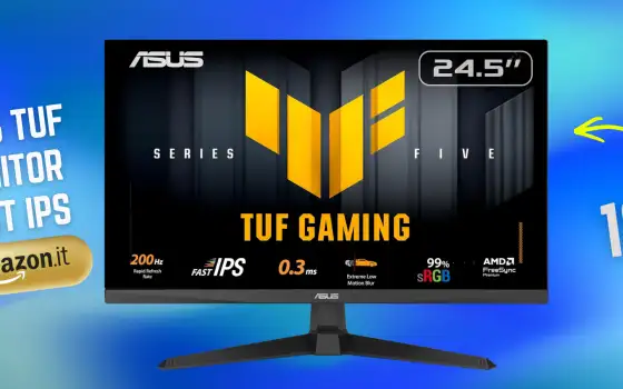 ASUS TUF è il monitor IPS FHD che con 109€ ti fa spendere pochissimo