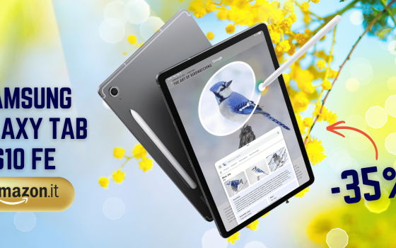 Samsung Galaxy Tab S10 FE con S Pen inclusa è il tablet che fa tutto (-35%)