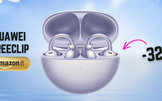 Le HUAWEI FreeClip sono cuffie gioiello: il comfort è rivoluzionario (-32%)