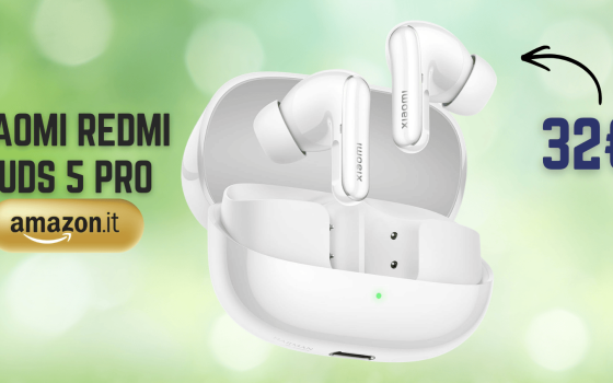 Le XIAOMI Redmi Buds 5 Pro suonano potenti per soli 32€, occasione