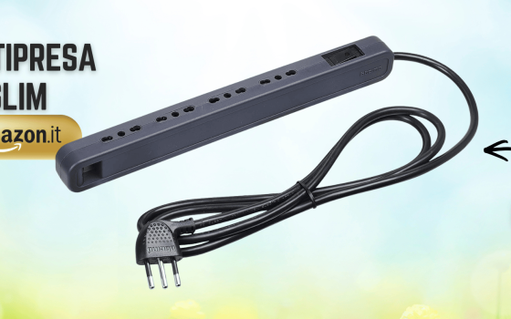 Multipresa ULTRASLIM che torna utilissima: per 9€ è una furbata
