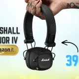 Design ICONICO e batteria da 3gg per le Marshall Major IV: svendute a 39€