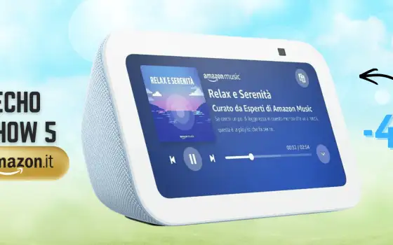 Echo Show 5 aggiunge lo schermo a Amazon Alexa: scontato del 41% è TOP