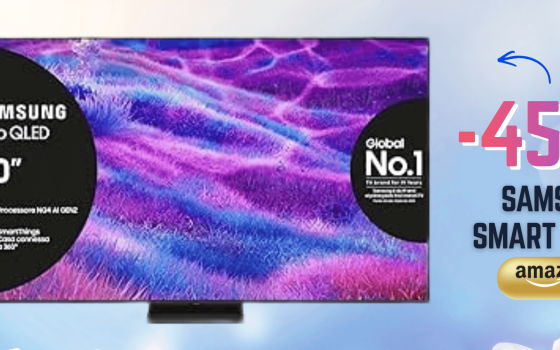 Risparmia 450€ sulla smart TV Samsung 50