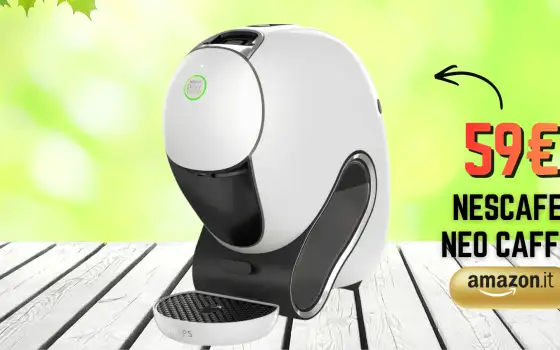 Nescafé Dolce Gusto Neo -35% su Amazon: si collega ad app per caffè TOP