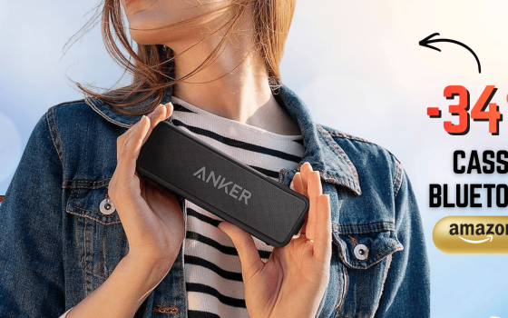 Anker ha uno speaker Bluetooth a soli 26€ su Amazon che suona per 24h
