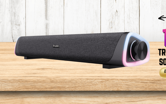La soundbar TRUST con meno di 20€ fa del tuo PC un cinema