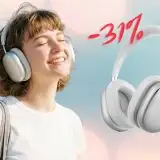 Cuffie wireless eleganti con ANC e 120 ore di autonomia al 31% in meno