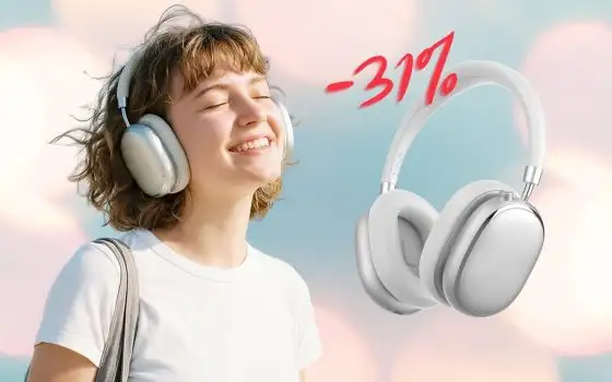 Cuffie wireless eleganti con ANC e 120 ore di autonomia al 31% in meno