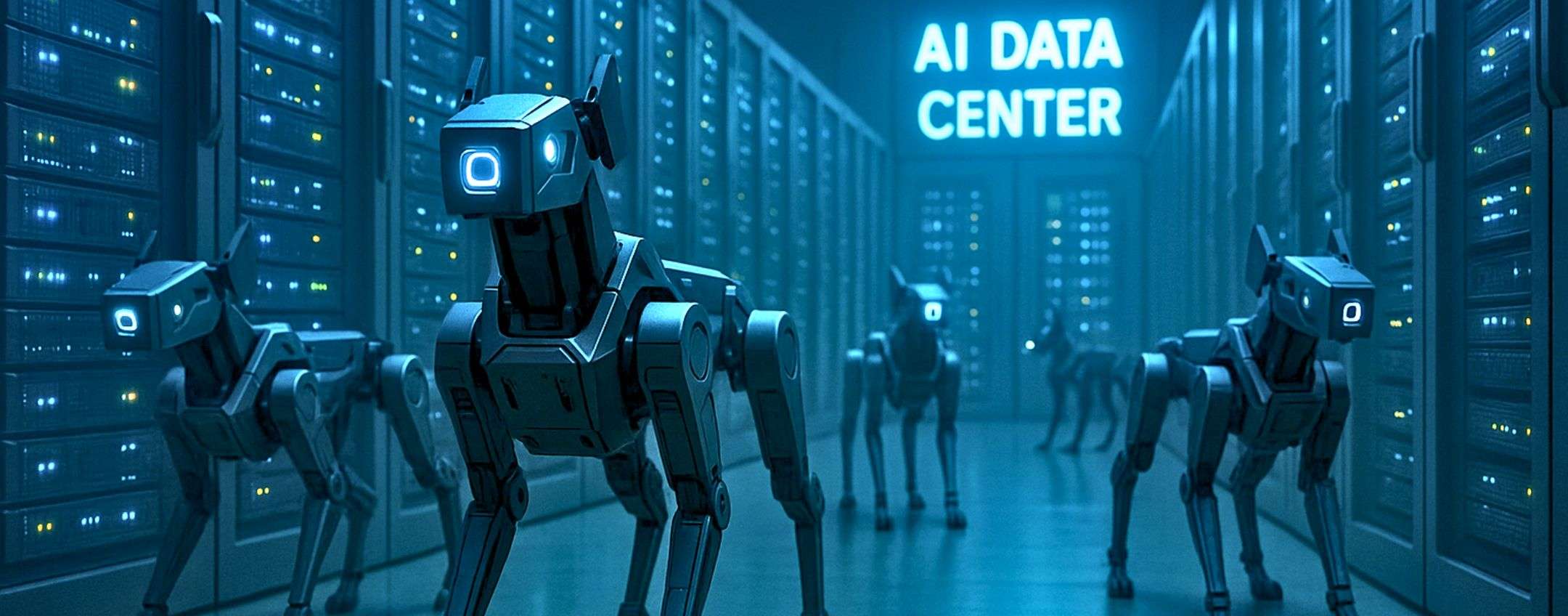 Data center AI pattugliati da cani robot