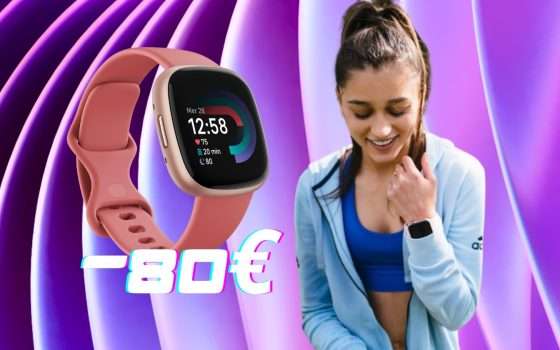 Fitness, salute , notifiche e pagamenti con il Fitbit Versa 4 a prezzo HOT