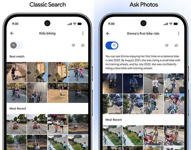 L'interruttore per disattivare Ask Photos in Google Foto