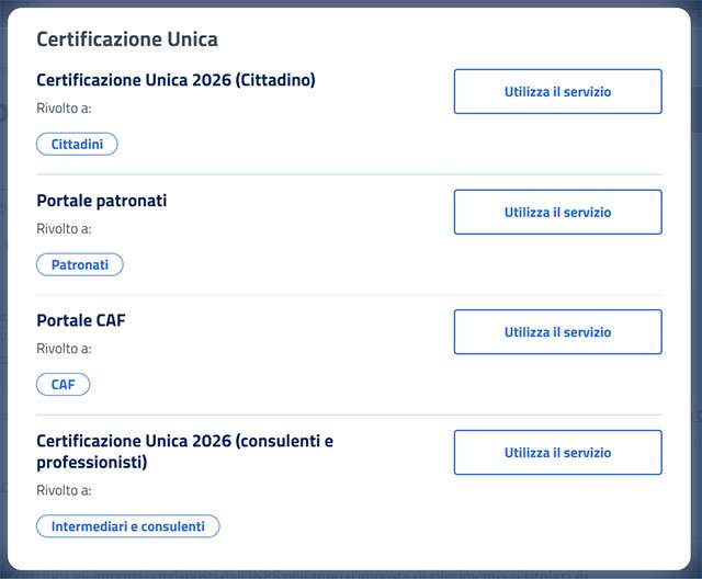 Come ottenere la Certificazione Unica 2026 attraverso il servizio online di INPS