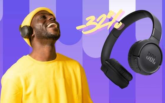 JBL Tune 520 BT: cuffie Bluetooth multipoint a prezzo speciale