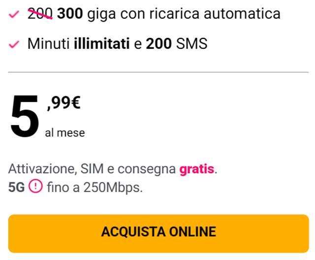 La promozione di Kena Mobile a 5,99 euro/mese