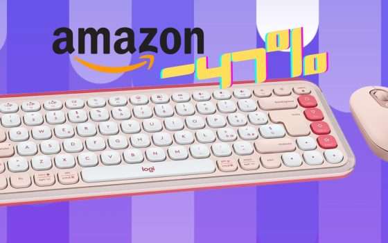 Kit mouse e tastiera Bluetooth Logitech Pop scontato del 47%, occasione d'oro