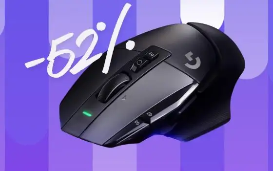 Logitech G502 X LIGHTSPEED: mouse da gaming scontato più della metà
