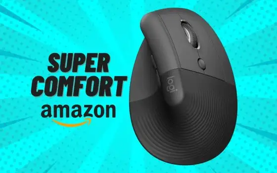 Logitech Lift: mouse verticale super ergonomico in sconto del 43%