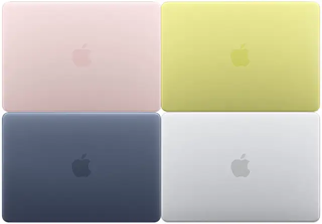 Le quattro colorazioni di MacBook Neo