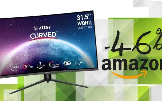 Monitor da gaming curvo MSI da 31,5