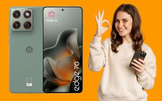 Motorola edge 70, uno degli smartphone più sottili, su Amazon al 43%