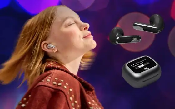 Musica a tutto volume e chiamate seza perderti nulla con le JBL Live Flex 3 (-37%)