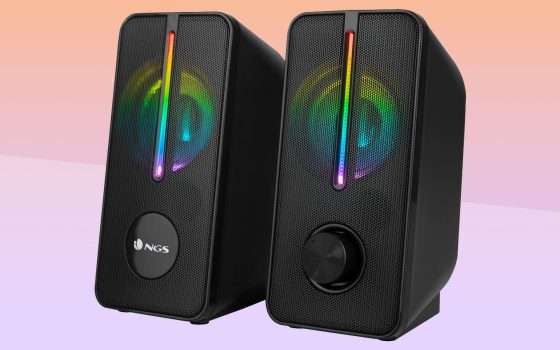 Altoparlanti stereo da gaming con RGB: tuoi a soli 17 euro (offerta)