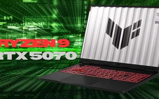 Niente rinunce: ASUS TUF Gaming A16 con Ryzen 9 e GeForce RTX 5070