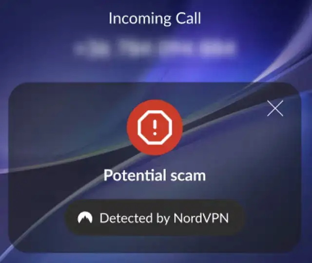 Il blocco di NordVPN per le chiamate spam