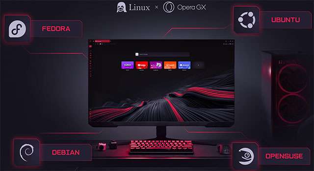 Il browser Opera GX su Linux