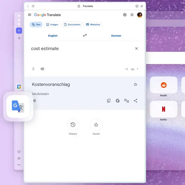 L'integrazione di Google Traduttore nella barra laterale del browser Opera One
