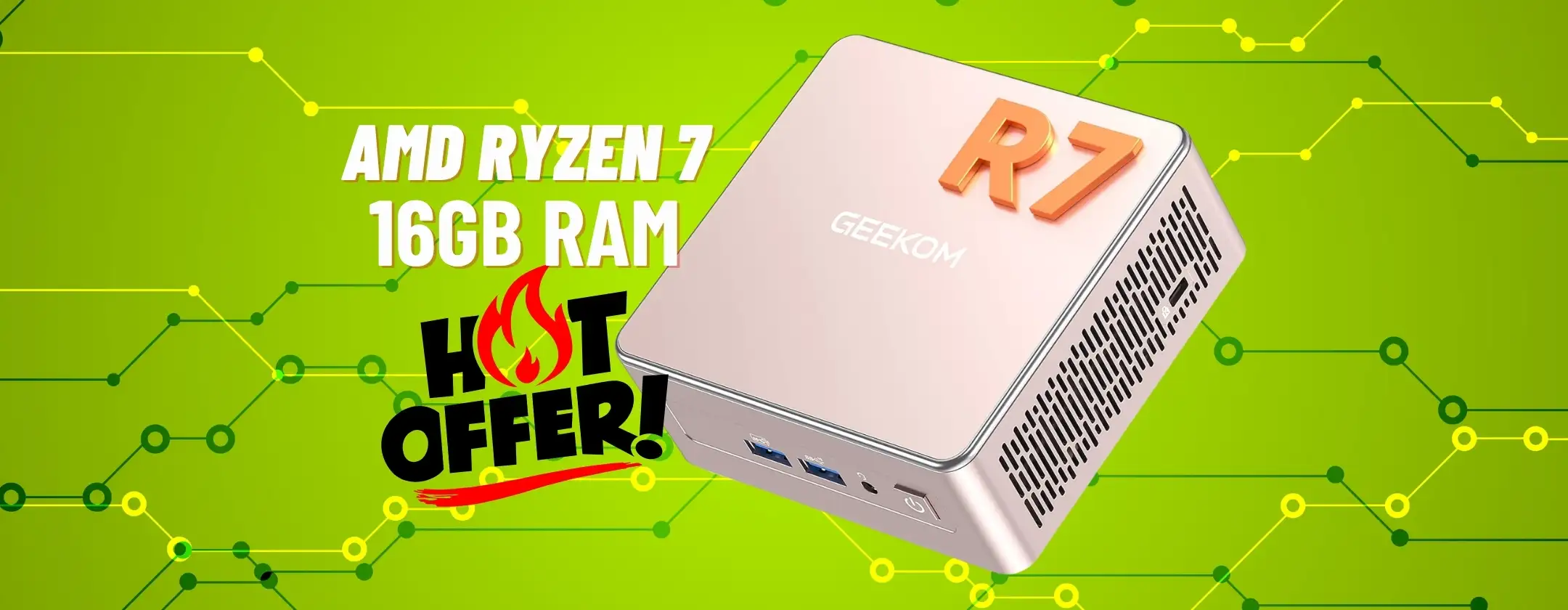 Piena potenza in un piccolo spazio con il Mini PC dotato di AMD Ryzen 7