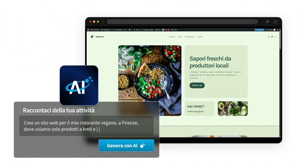 Creare sito WordPress da descrizione attività