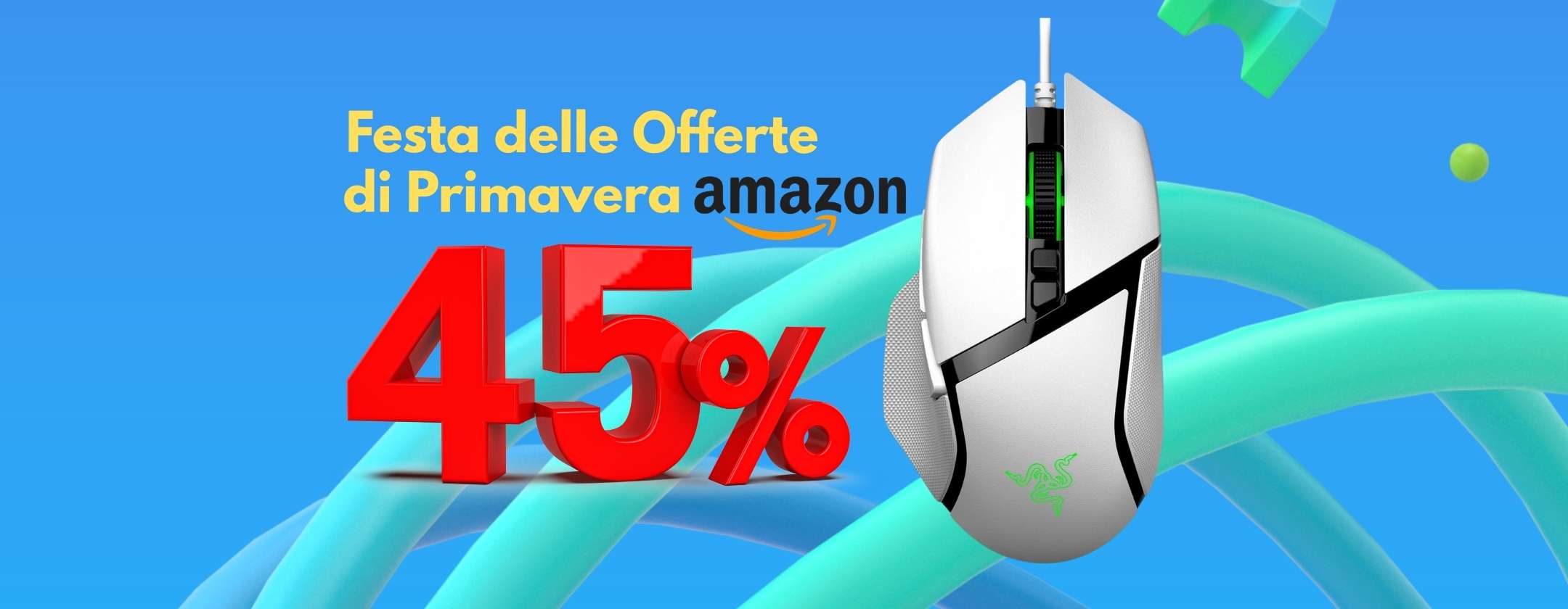 Razer Basilisk V3: mouse da gaming con 11 pulsanti programmabili (-45%)