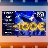 Risparmia 100€ acquistando la Haier TV QLED 4K UHD 50
