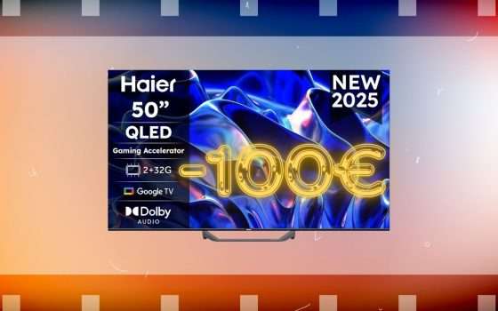 Risparmia 100€ acquistando la Haier TV QLED 4K UHD 50