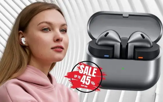 Samsung Galaxy Buds3 scontate su Amazon al 45% sono un vero affare