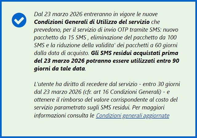 SPID: la novità per gli OTP via SMS con SielteID